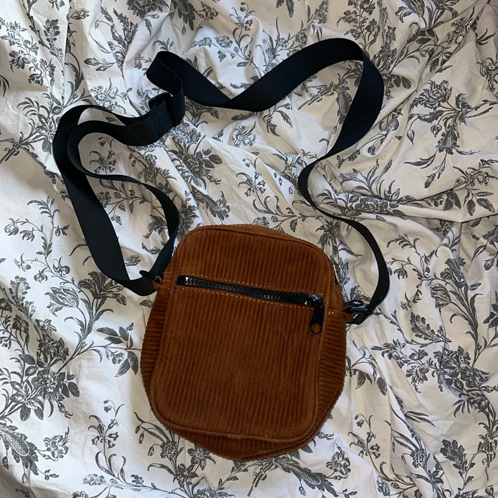 Corduroy crossbody bag